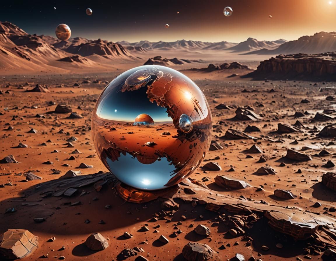 Dream of Flight to Mars with Reflecting Pearl