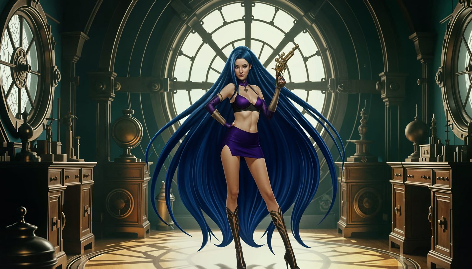 Arcane Jinx in Steampunk Room Concept Art