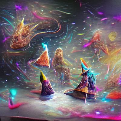 Wizards' Birthday Party in Astral Cosmic Style