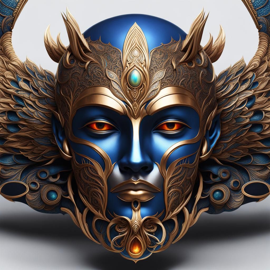 Fantastical God Head Art in Detailed Matte Painting