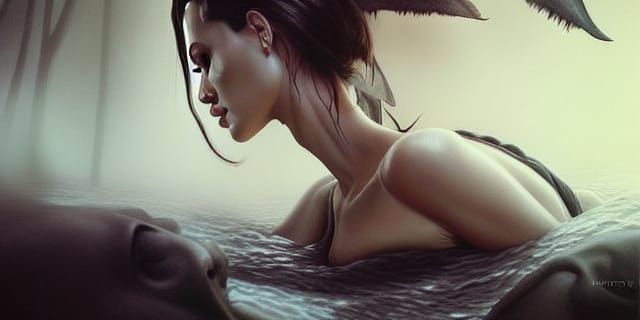 Mystic Flower Humanoid in Steampunk Style