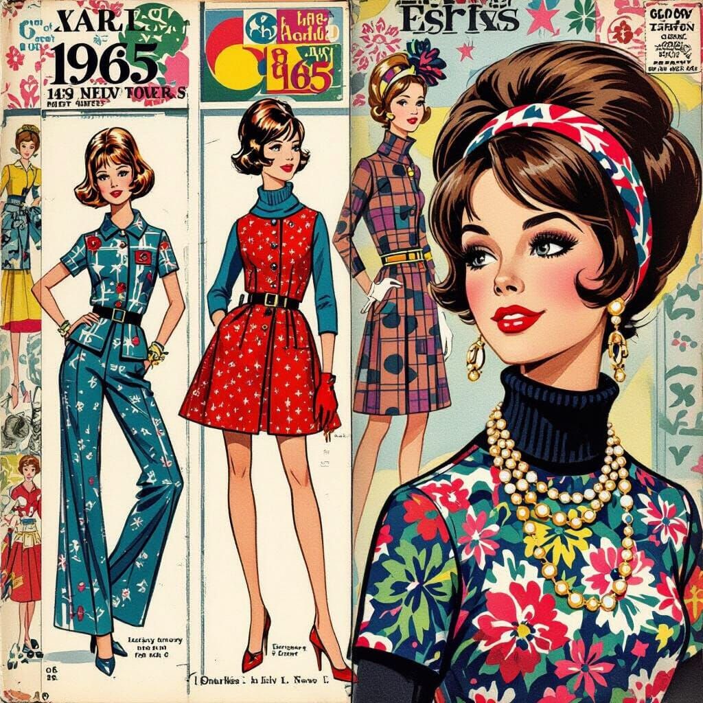 Retro fashion illustration