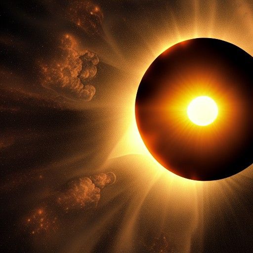 Epic Solar Eclipse Digital Matte Painting