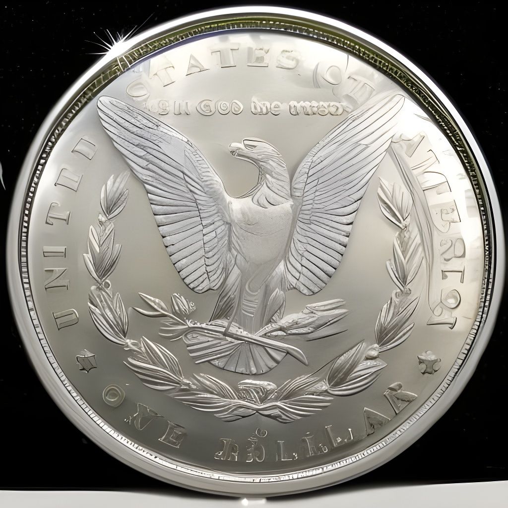 Giant Polished Silver Coin Fantasy Concept Art