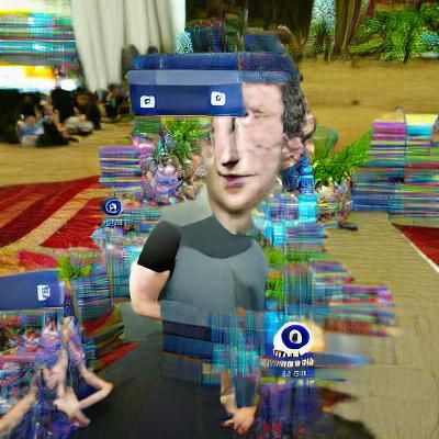 Mark Zuckerberg Glitching in the Metaverse