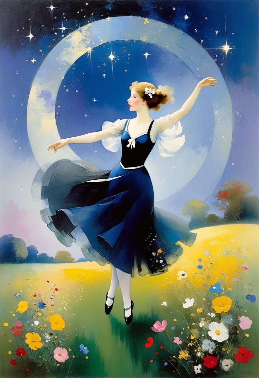 Sparkling Cosmos in Dreamy, Romantic Style