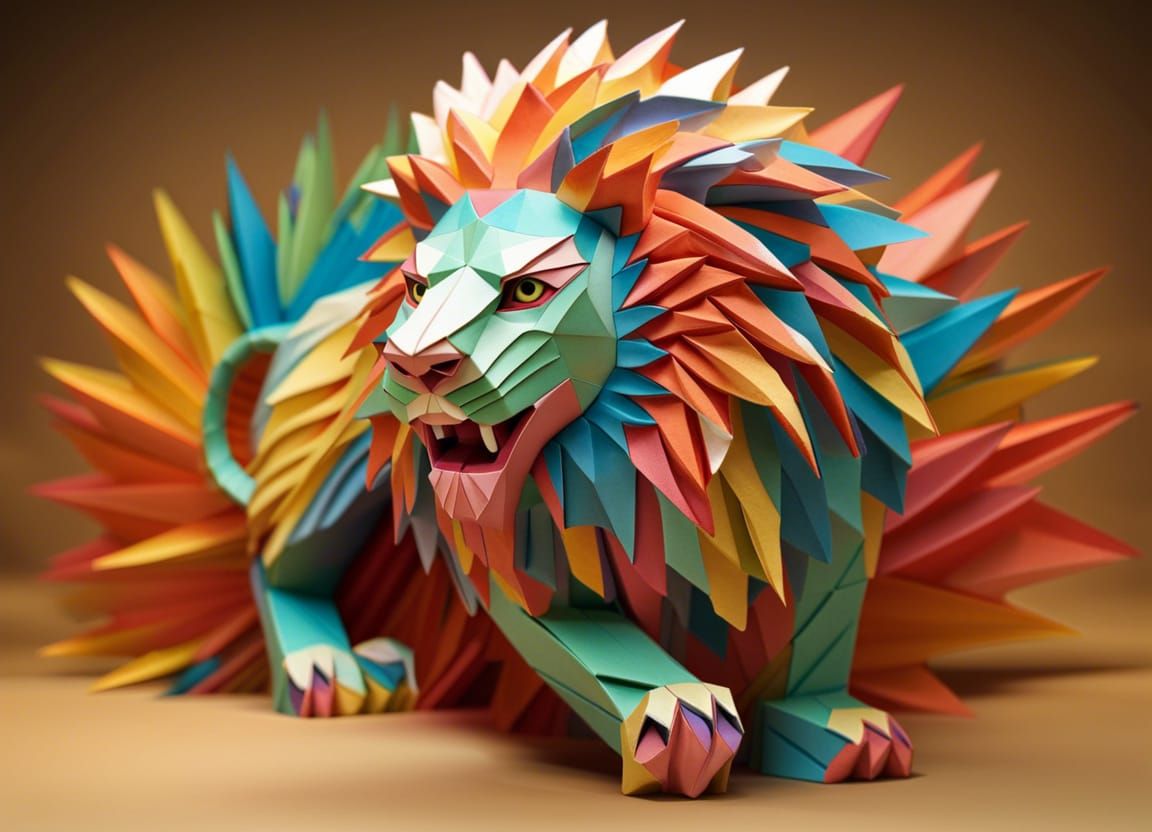 origami Lion