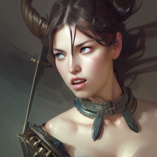 Fantasy Samurai Armor Portrait in 8k Resolution