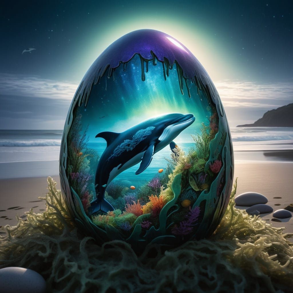 Whale Egg in Ethereal Light