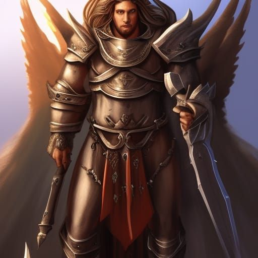 Aasimar Paladin Torn Between Light and Shadow