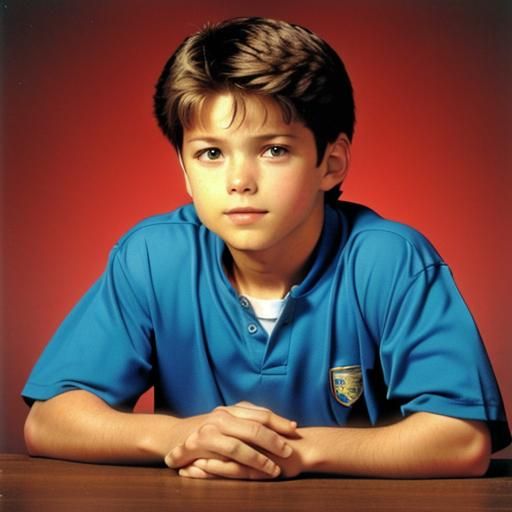 School Portrait of Child in Color