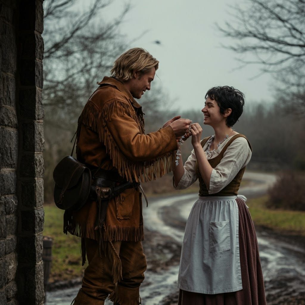 Young Hunter Gifts Mismatched Crystal Necklace to Beautiful ...