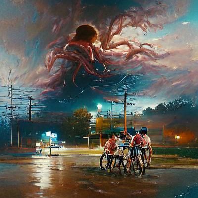 Stranger Things Oil Painting by James Gurney