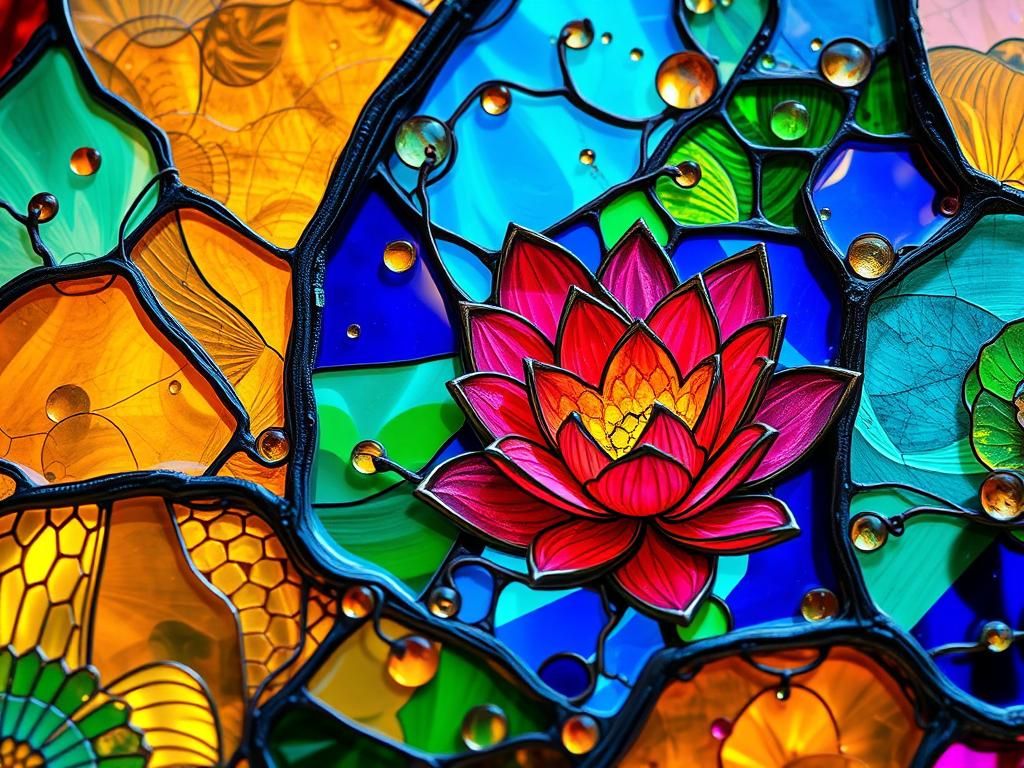 Stained Glass Impressionist Art in Dreamy Soft Focus