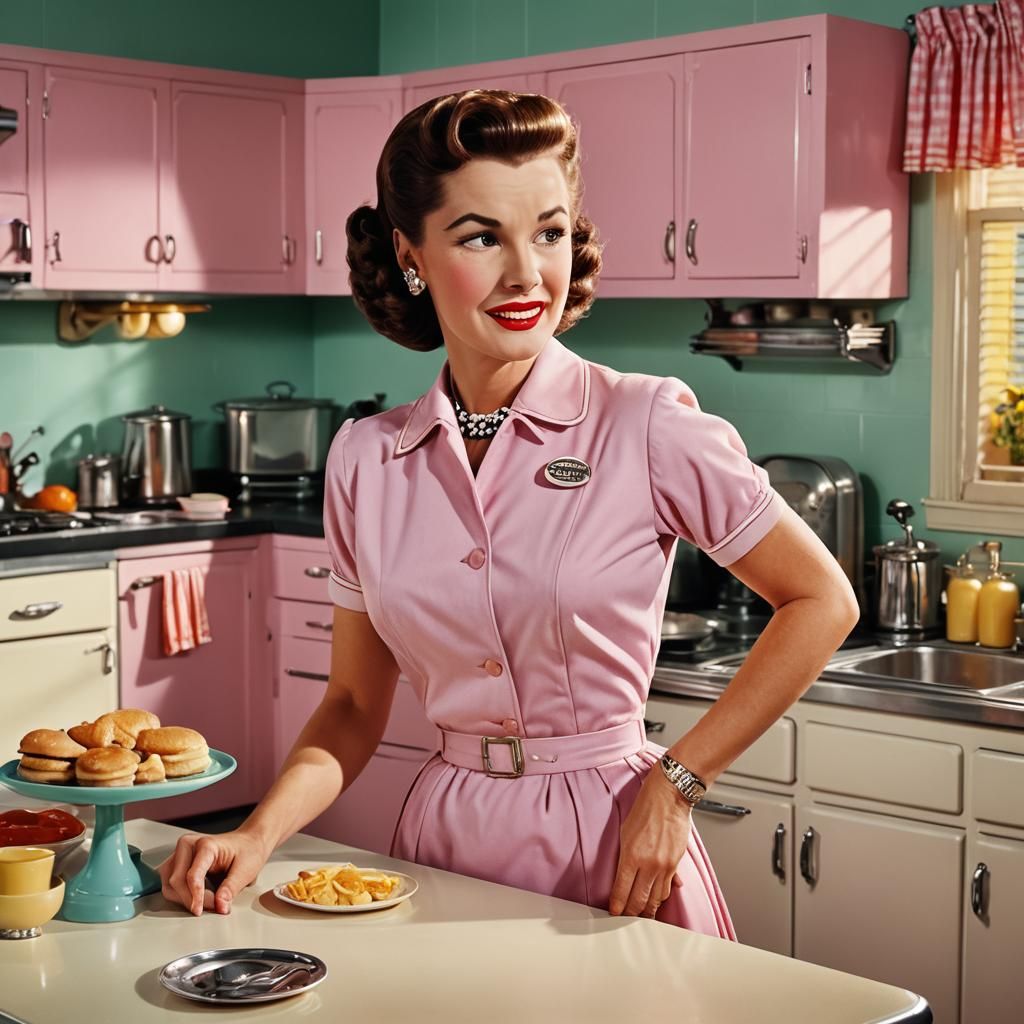 Retro American Kitchen in Studio Trigger Style