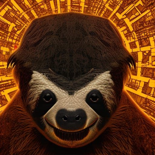 Demonic Sloth in Dark Academia Style