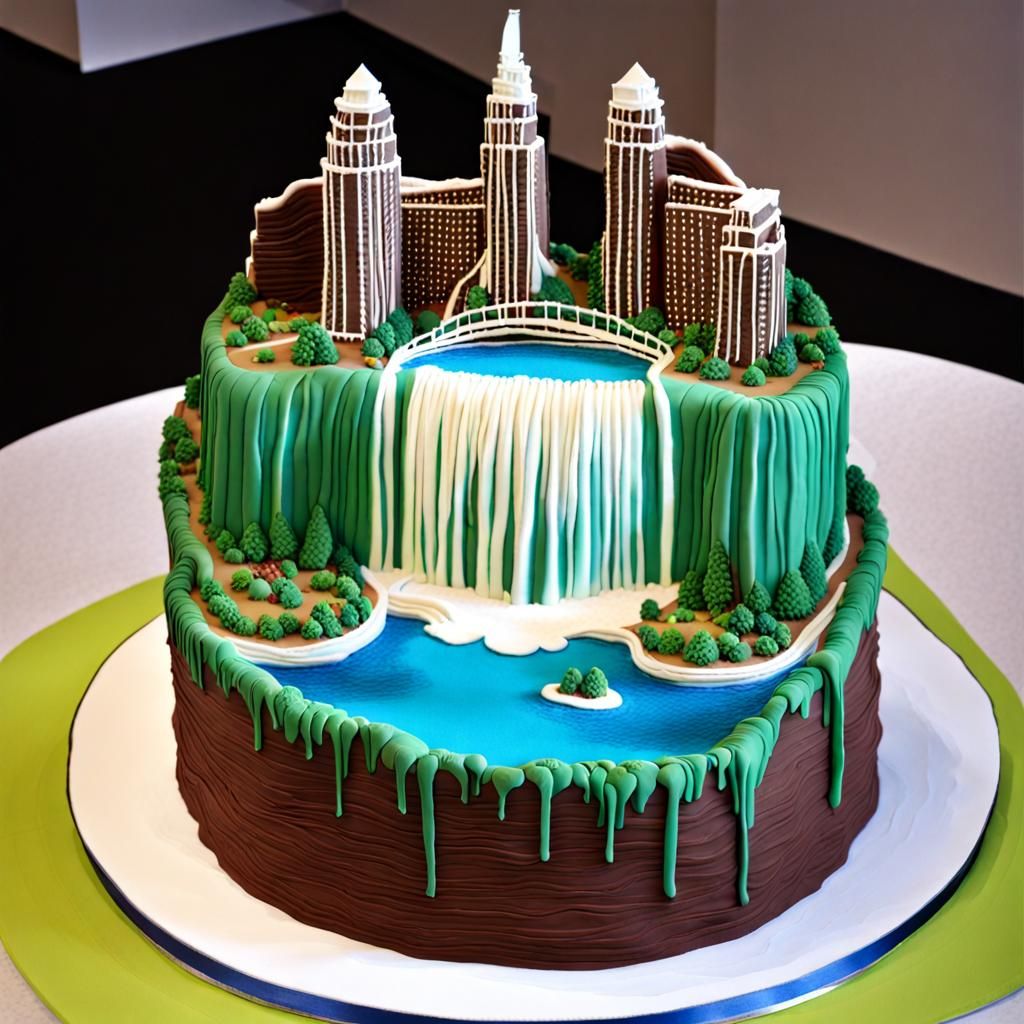 Niagara Falls cake
