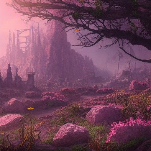 Secret Flower Garden in Desolate Wasteland