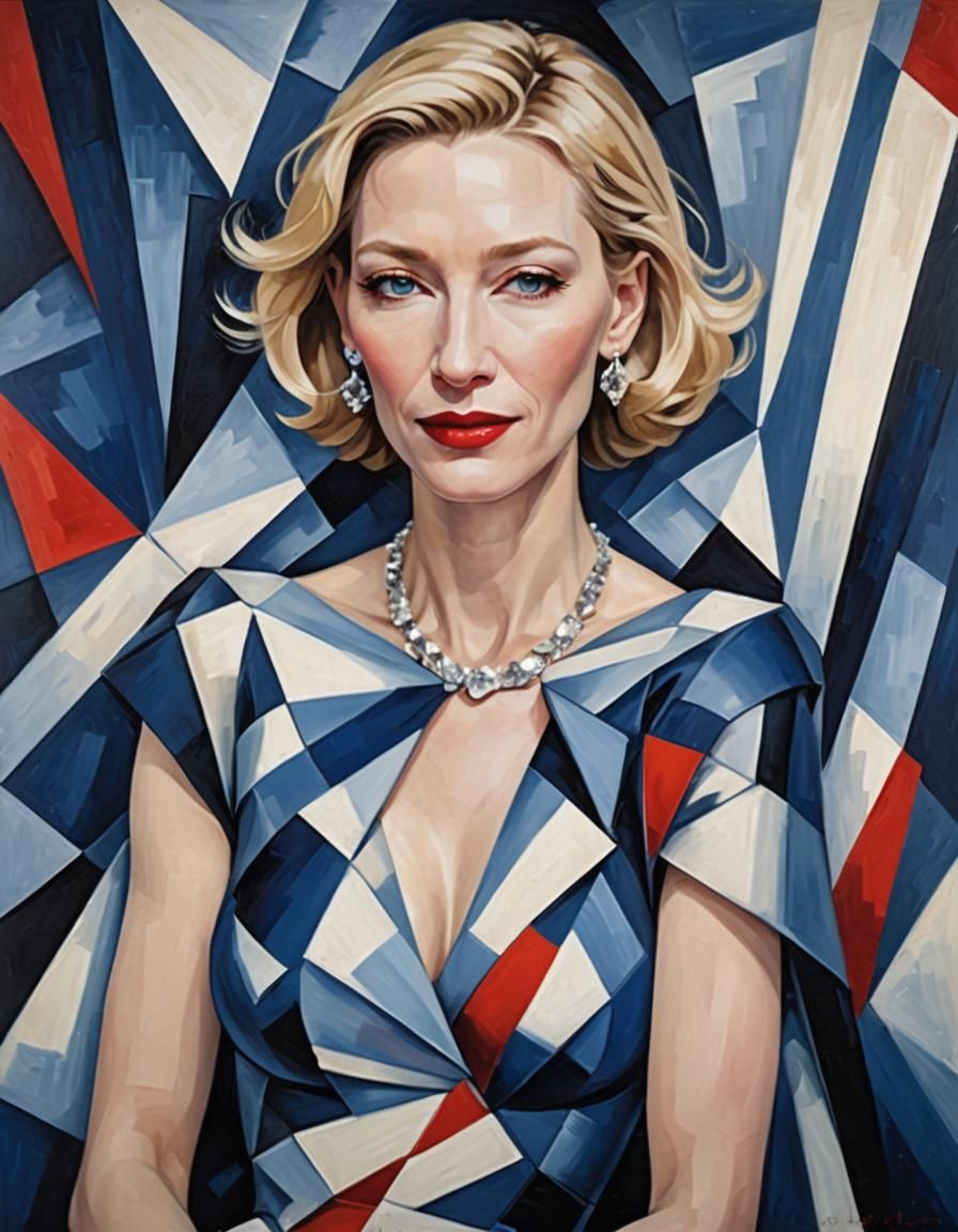 Artistic Portrait in Oil Painting Style