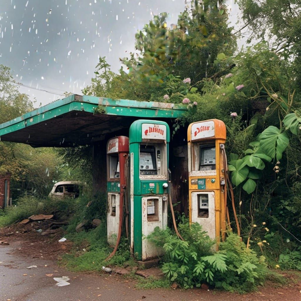 Glittering Blimps and Decaying Petrol Pumps