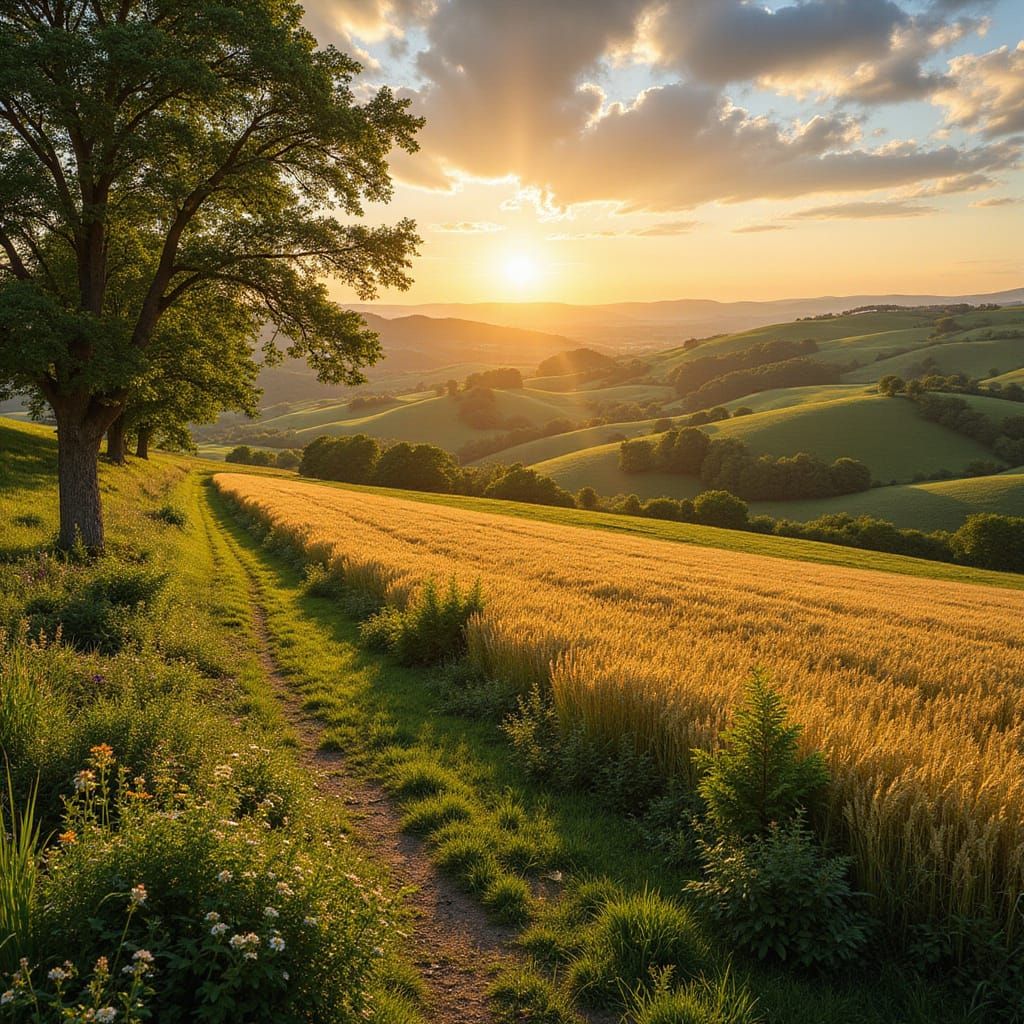 Radiant Morning Over Prosperous Kingdom