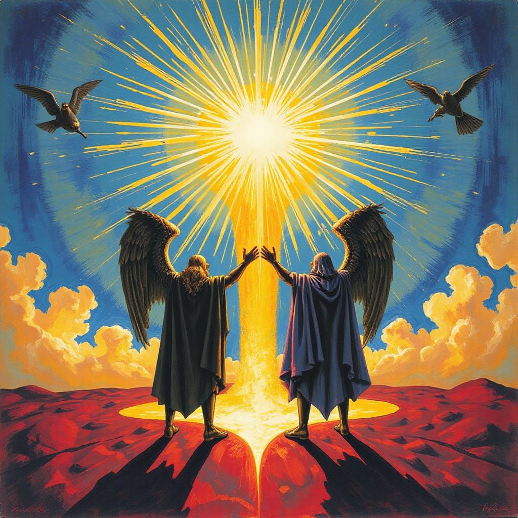 Invisible Power Symbolizing Strength, Archangels in Filonov ...