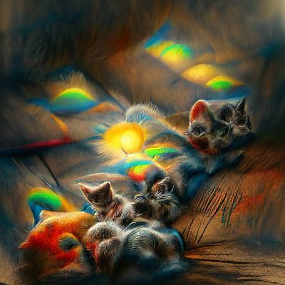 Cute Kittens in a Basket