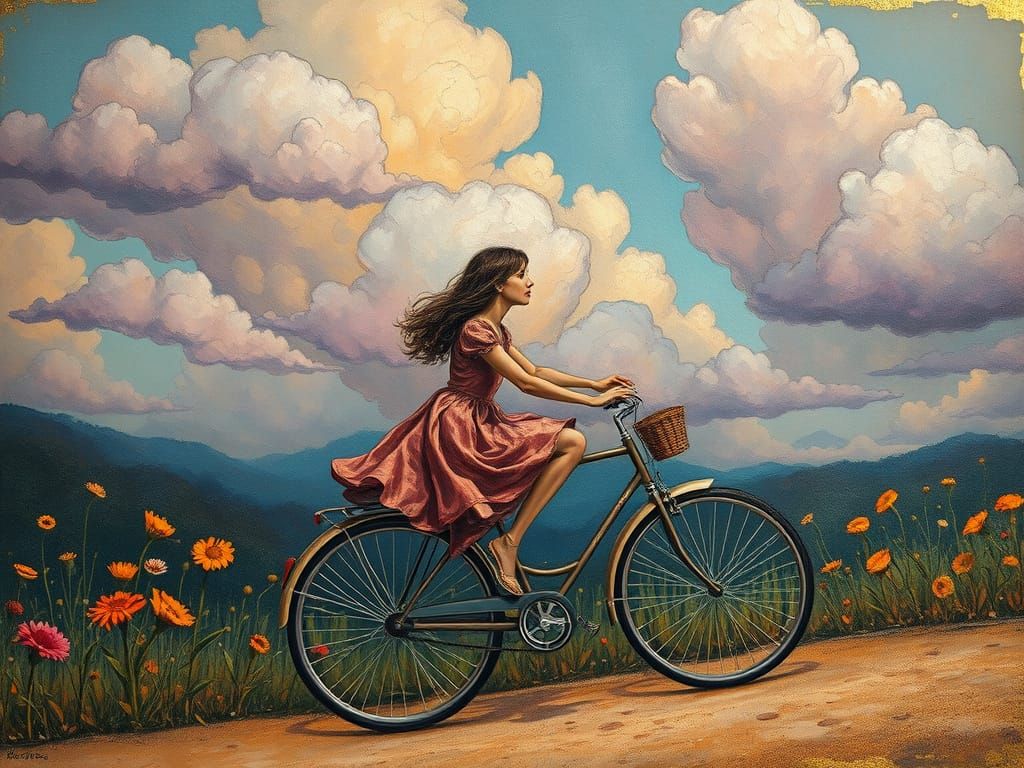 Surreal Whimsy in Richly Textured Oil and Ink Illustration