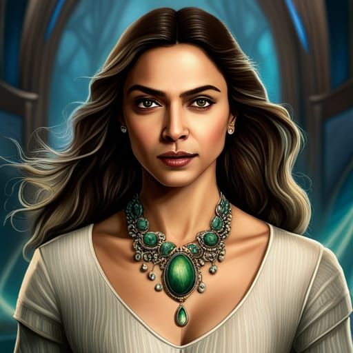 Deepika Padukone as Hogwarts Teacher, Digital Painting