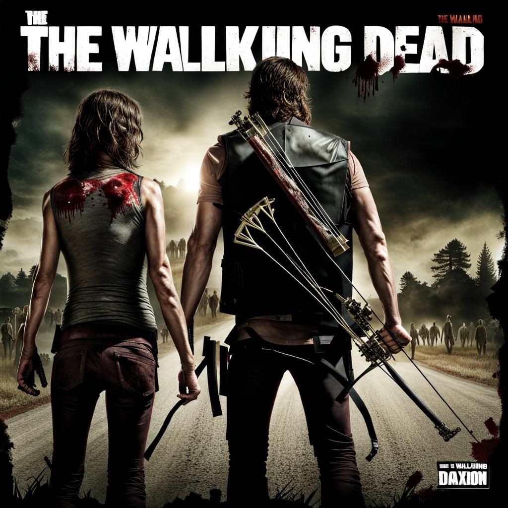 The Walking Dead Movie Poster with Zombies