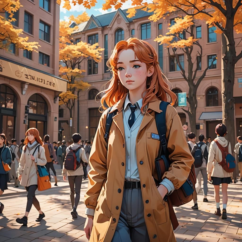 Anne Shirley as Anime College Student in 3D Art