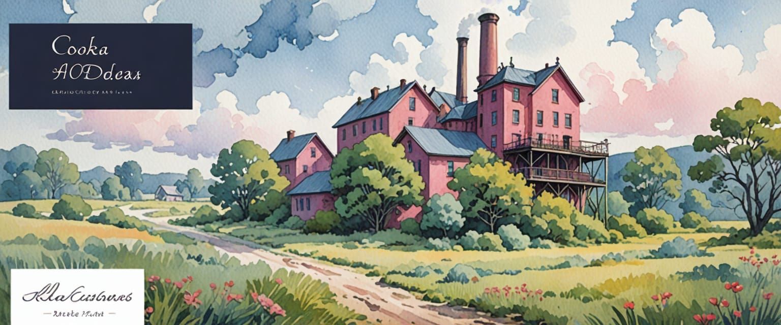 Alabama Coke Plant in Folk Art Nouveau Style