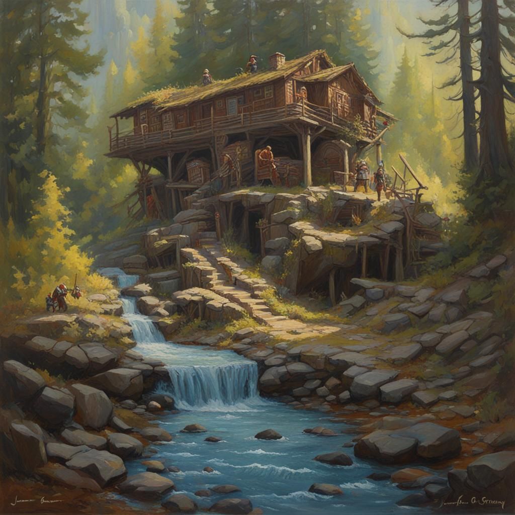 Pit of Rogue Radon: Oil Painting