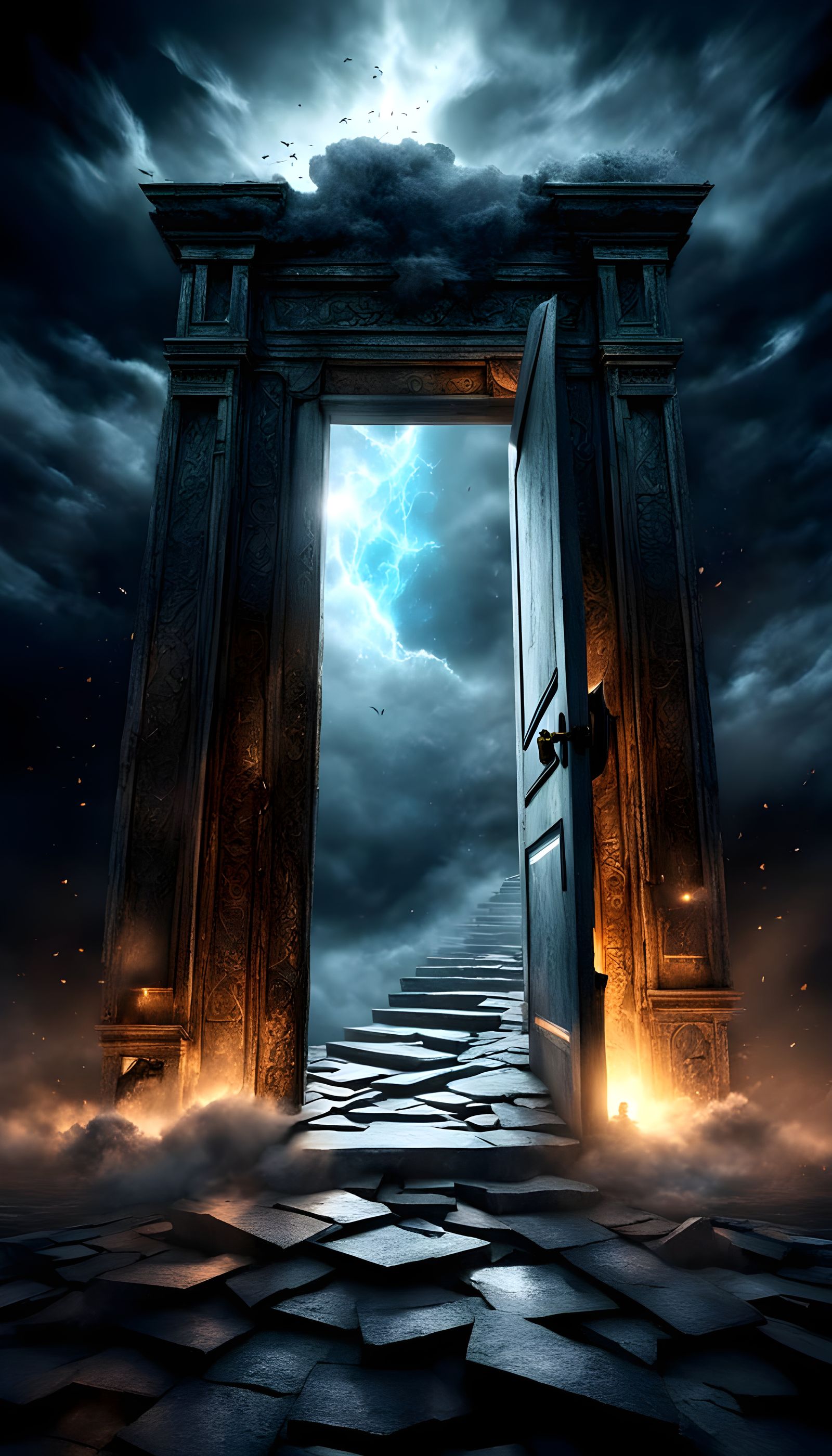 Floating Doorway to Another Dimension