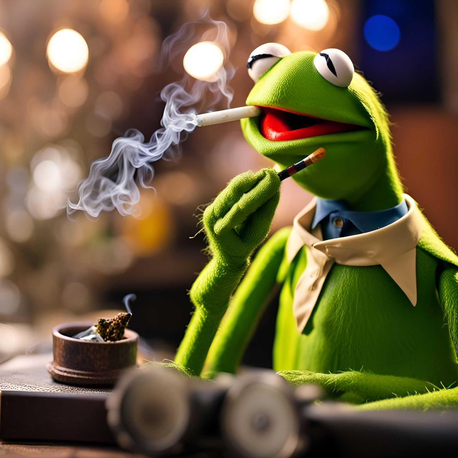 Kermit the Frog a whole lot of high, tonight the nights it's gonna be alright, everything is gonna be all right!