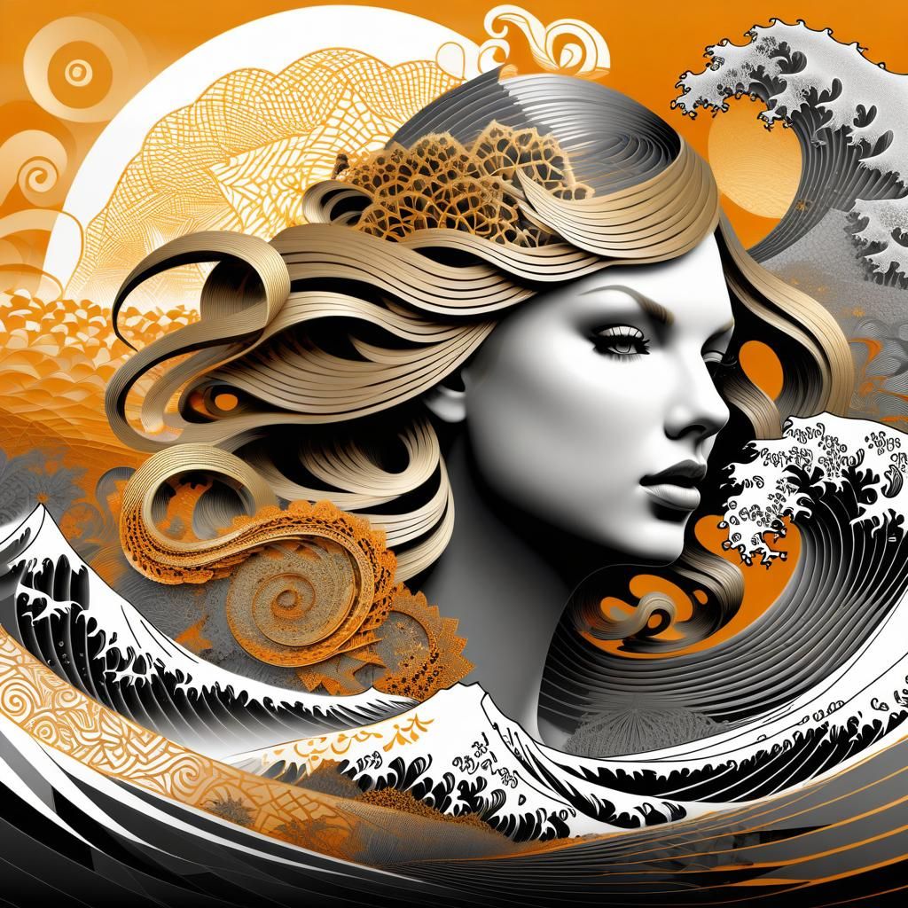 Abstract Fractal Art Inspired by Taylor Swift's Cruel Summer
