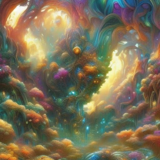 Magical Fairies and Elves Fly to Their Kingdom