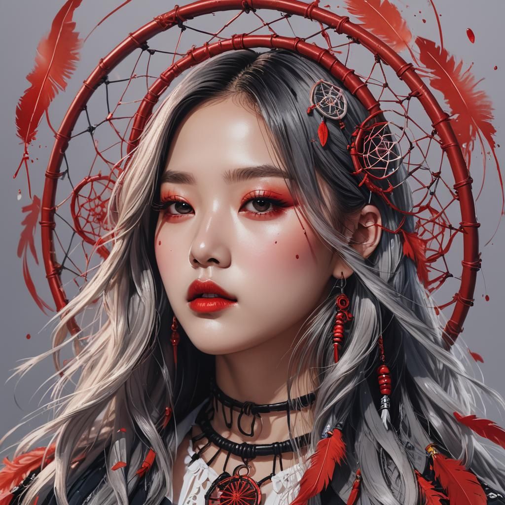 Siyeon Dreamcatcher Portrait in Hyperrealistic Digital Art