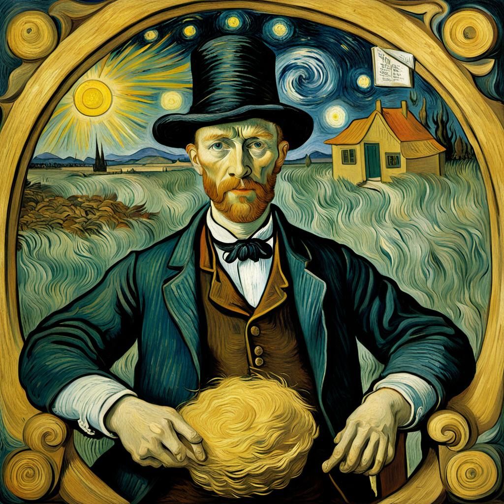 1570 Scene in a Van Gogh Style