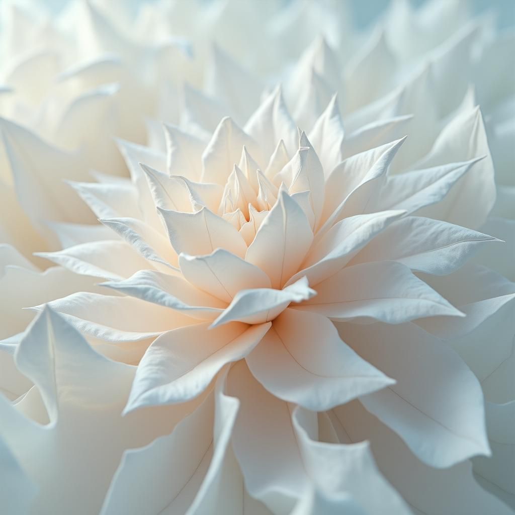 Detailed Origami Papercraft in Minimalist Style