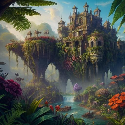 Jungle Castle: Detailed Matte Painting in Unreal Engine