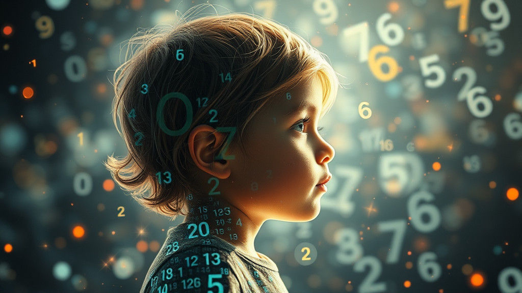 Child in Holographic Double Exposure Fantasy Art
