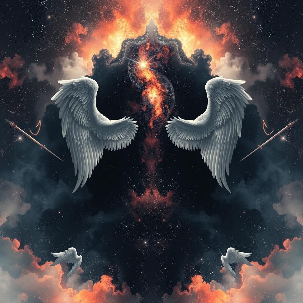 Nebula with Wings and Mirage Effects