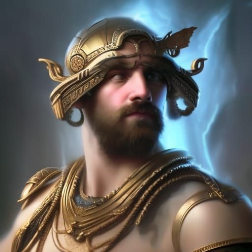 Roman Warrior in Toga: Hyperdetailed Digital Painting