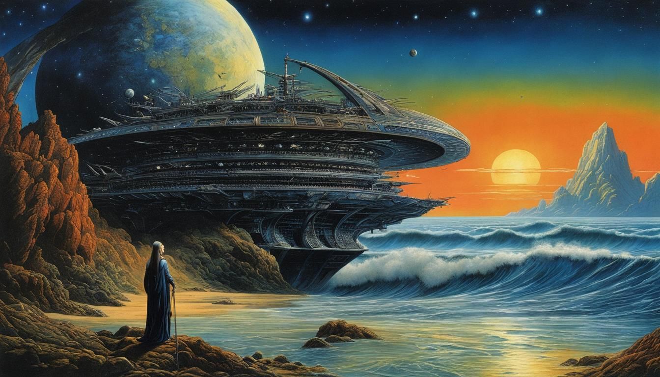 Cosmic Lady: A Sci-Fi Digital Masterpiece