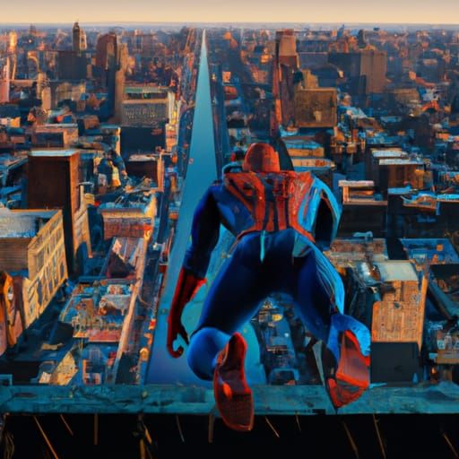 Epic Spider-Man Digital Matte Painting