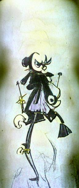 Chibi Magical Girl in Victorian Goth Style