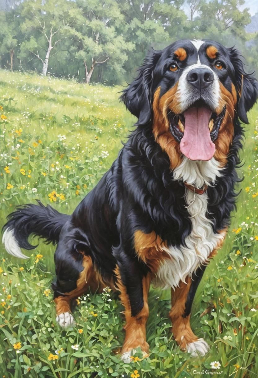 Fantastical Landscape Oil Painting