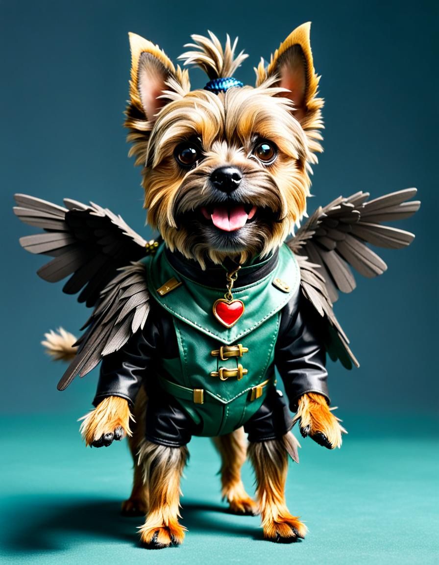 Toto as Flying Monkey from Wizard of Oz