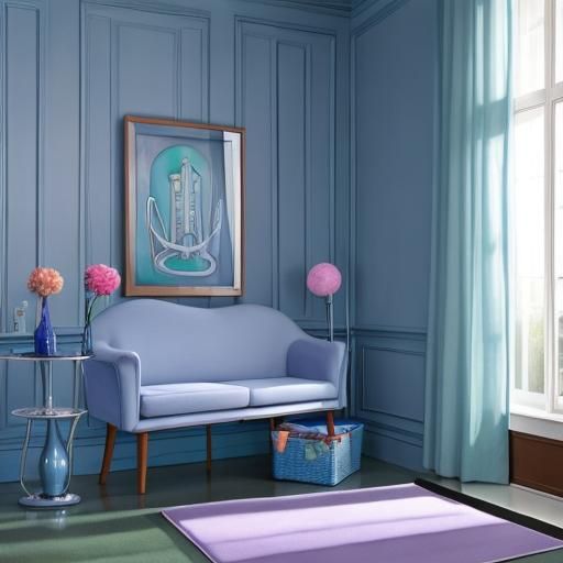 Colorful Portrait of an Adult Male